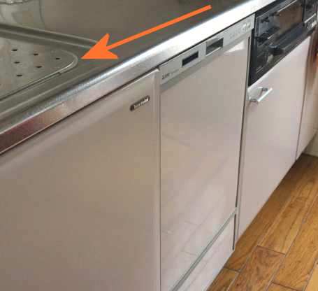 シンク下に設置した食洗機